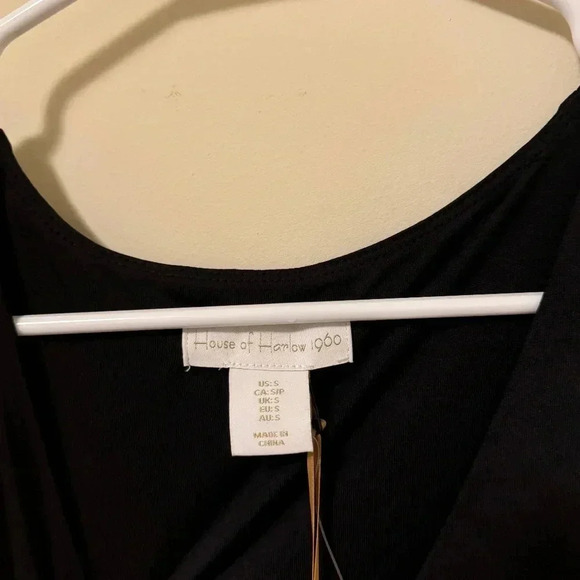 NWT House of Harlow 1960 Scoop Neck Romper - Color Black - Size Small - Picture 3 of 4